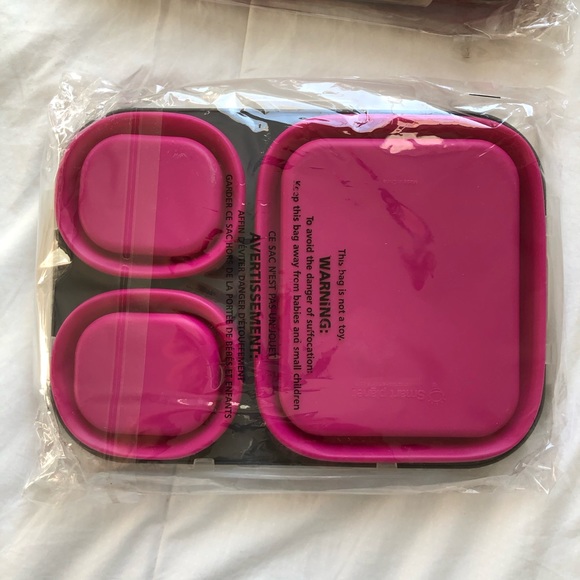 Eco collapsible meal kit, lunch box by Brand Planet. Pink. - Picture 4 of 4